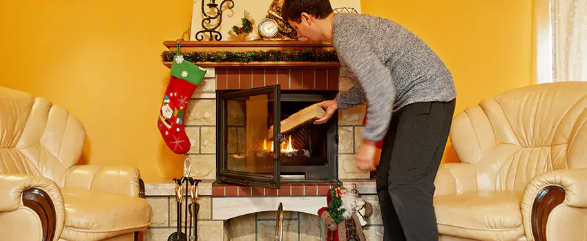 Rusted Metal Fireplace Restoration in Prior Lake, Minnesota